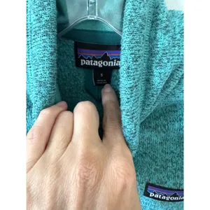 Patagonia Better Sweater 1/4 Zip Pullover Jacket Teal Size Small thumbnail 6