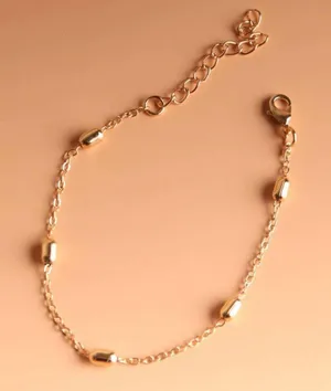 NEW! Beautiful Classic Gold Tone Chain Bracelet thumbnail 1