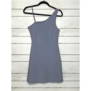 Abercrombie & Fitch One Shoulder Mini Dress Sporty Stretch Size Small thumbnail 2