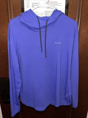 Columbia Purple Hoodie Sweatshirt Size XL AS IS thumbnail 1