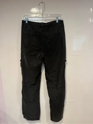 American Eagle Outfitters Black Cargo high waisted baggy wide leg pants‎ thumbnail 6