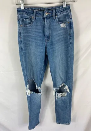 American Eagle Comfort Stretch Waistband Mom Jean Size 0R thumbnail 3