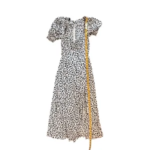 Reformation Dalmatian Printed Slit Midi Dress Size 0 Feminine Chic Lightweight thumbnail 11