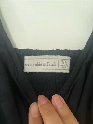 Abercrombie & Fitch Black Slip Mini Dress XS Loungewear Euro Summer thumbnail 4