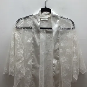 Victoria’s Secret Elegant White Lace Robe NO BELT ~ Preloved thumbnail 2