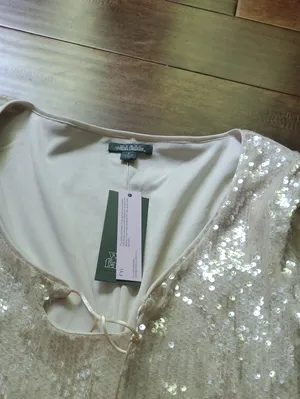 Wild Fable Sequin Scoop-Neck Long Sleeve Mini Dress - Champagne Size Small New Witg Tags thumbnail 3