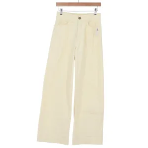 Old Navy Extra High-Rise Wide Leg Pants Cream Off-White Cotton Blend Size 2 NEW thumbnail 2