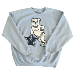 Yale University Sweatshirt Blue Bulldog Pullover Crew Ivy League Size XL thumbnail 1