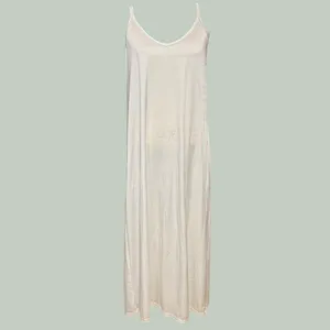 Vanity Fair‎ M/L 38 Slip Dress White Minimalist Bridal Coquette Sleep Loungewear thumbnail 2