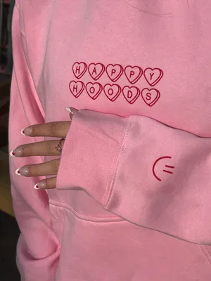 pink hoodie Size L thumbnail 2