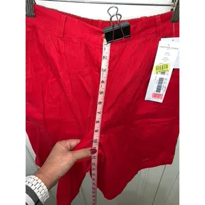 Women's Medium Shorts 2 Piece Set Geranium Red & Animal Print‎ Casual thumbnail 9