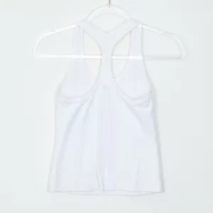 Lululemon Womens Cool Racerback Shorter Length Tank Top White Size 4 thumbnail 6
