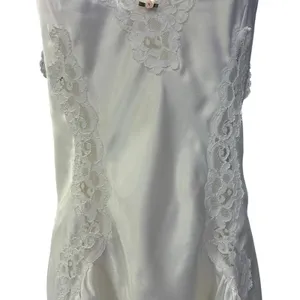 Vtg Val Mode Lingerie Baby Doll Fairy Party 80's White Lace Slip Dress USA Satin thumbnail 4
