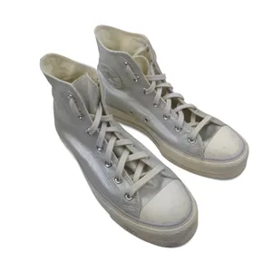 Converse Shoes Womens 9 CTAS Lift Platform‎ Metallic Silver Sneakers 571082C thumbnail 2