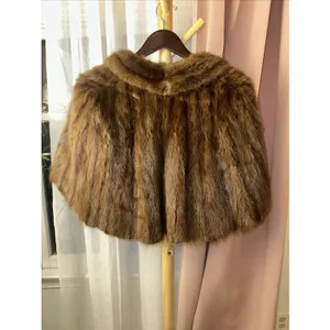 Vintage Brown Ladies Sable vs Sable Fur  Shawl Cape Stole thumbnail 4