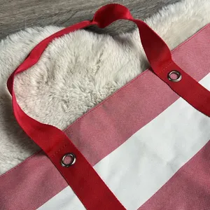 Tommy Hilfiger Red and White Large Tote Bag thumbnail 12