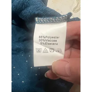 Lovesoft Pullover Eyelet Blouse Sz L Bluish Green NWT Blue Size L thumbnail 4