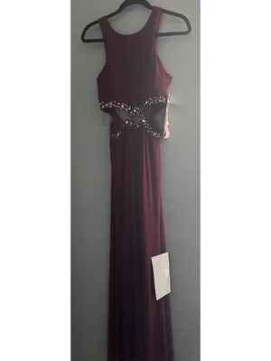 Blondie Nites NWT Women’s Size 5 Wine Red Formal Evening Gown Bridesmaid Wedding thumbnail 2