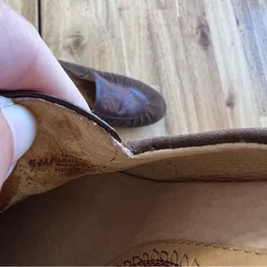 Söfft Brown Leather Suede Embroidered Mules Clogs Slip-On Shoes Size 6.5 thumbnail 5