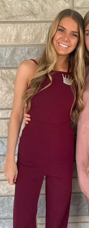 Lulus Maroon Jumpsuit Open Back thumbnail 1