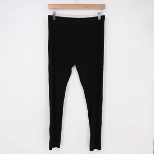 Unbranded Leggings Womens M Slim Fit Black Stretch Knit Casual Excellent thumbnail 2