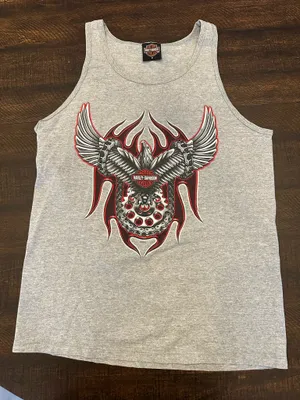 2004 Harley Davidson Men’s Tank Top-Milwaukee-Size Medium thumbnail 1