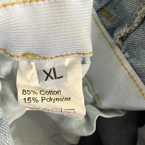 FINAL MARKDOWN Paperbag waist distressed denim shorts xl thumbnail 5