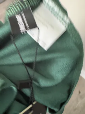Green Midi Dress with Pleated Cape Detail thumbnail 6