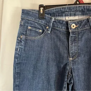 Banana Republic‎ Urban Bootcut Jeans Designer Blue Womens Size 10 Casual Denim thumbnail 7