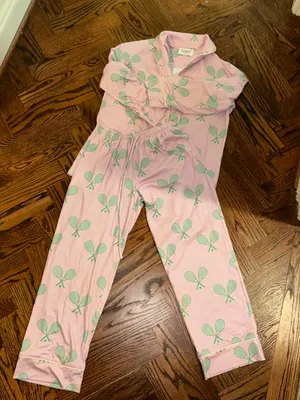 pickle ball pajama set Pink thumbnail 5