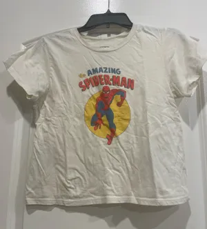 Spiderman T Shirt White Size L thumbnail 1