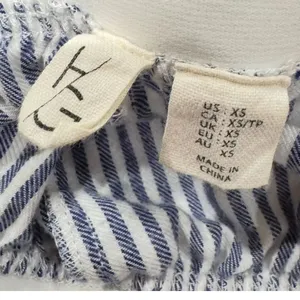 Happily Grey Striped Pajama Pants Women’s XS thumbnail 2
