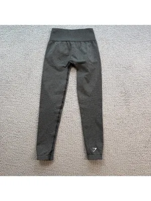 Gymshark Mesh Panel High-Waist Leggings Gray Nylon Elastane S Athletic Gym thumbnail 2