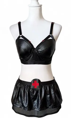 Ophelia Payne Goth Nurse Costume thumbnail 1