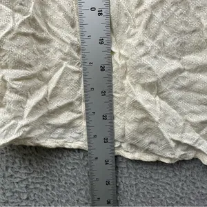 Universal Threads NWT‎ 3/4 Balloon Sleeve Blouse Top Cream Peasant Boho Ruffle S thumbnail 8