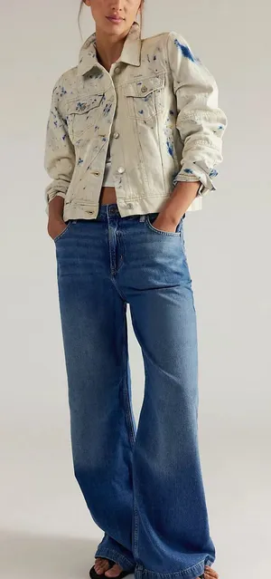 Free People Stride Straight 'n Wide Jeans thumbnail 1