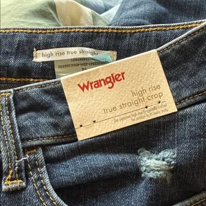 NWT Wrangler High Rise True Straight Crop Jeans Size 14/32 thumbnail 7