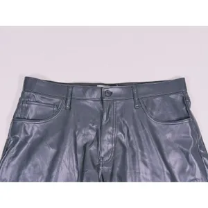 Abercrombie & Fitch Curve Love Vegan Leather Dad Shorts Size 32 Black Biker Moto thumbnail 5