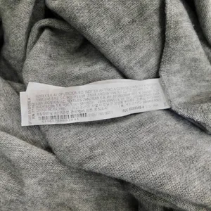 ZARA Heathered Gray Cinched Sweater V Neck Pullover Cinchable Cinched Top Large thumbnail 13