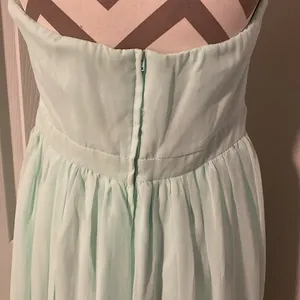 Tevolio women’s strapless chiffon mint green long formal dress size 12 thumbnail 6