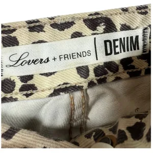 Lovers + Friends Logan Hi-Rise Tapered La Lita‎ Leopard Print Jeans 26 thumbnail 3