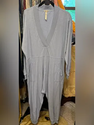NWOT Free People FP Intimately Just Because Onesie - the rain blue - Small thumbnail 7