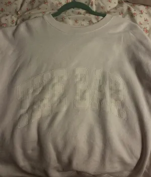 White The Bar Varsity Crewneck Sweatshirt thumbnail 4