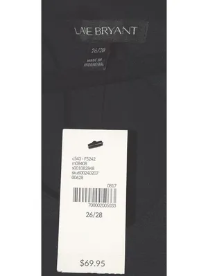 Lane Bryant Womens Plus Size 26 28 Black A Line Dress 3/4 Sleeve Casual NWT thumbnail 3