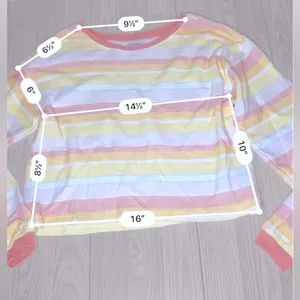 HAUTE HIPPIE Women’s Striped French Terry Long Sleeve Sweatshirt thumbnail 5