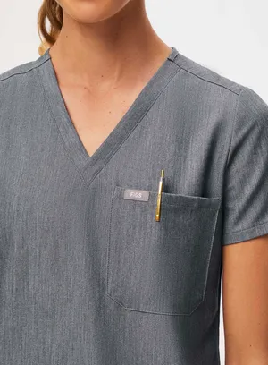 FIGS Catarina One Pocket Scrub Top Graphite Grey PO 2974 thumbnail 5