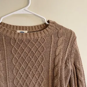 S-‎ Old Navy Beige Long Sleeved Sweater Waffle Knit Comfortable Form Fitting thumbnail 2