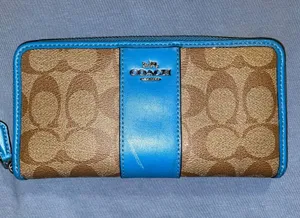 Blue Coach Wallet thumbnail 1