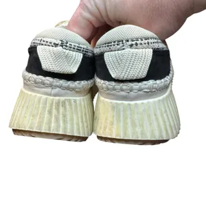 Dolce Vita Dannis Shoes Womens Size 8 White Woven Platform Low Top Sneakers‎ thumbnail 7