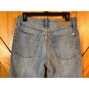 Lucky brand relaxed taper jeans Size 4/27 raw hem side design (4668) thumbnail 6